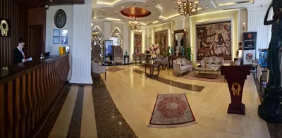 پێشوازی و هۆڵی لۆبی لە Hyksos Hotel